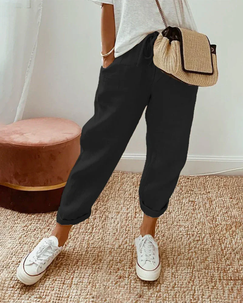 Mel - Pantalons en lin Tendance pour l'été – Image 3
