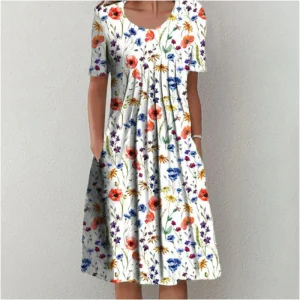 Erin - Robe raffinée avec imprimé floral délicat