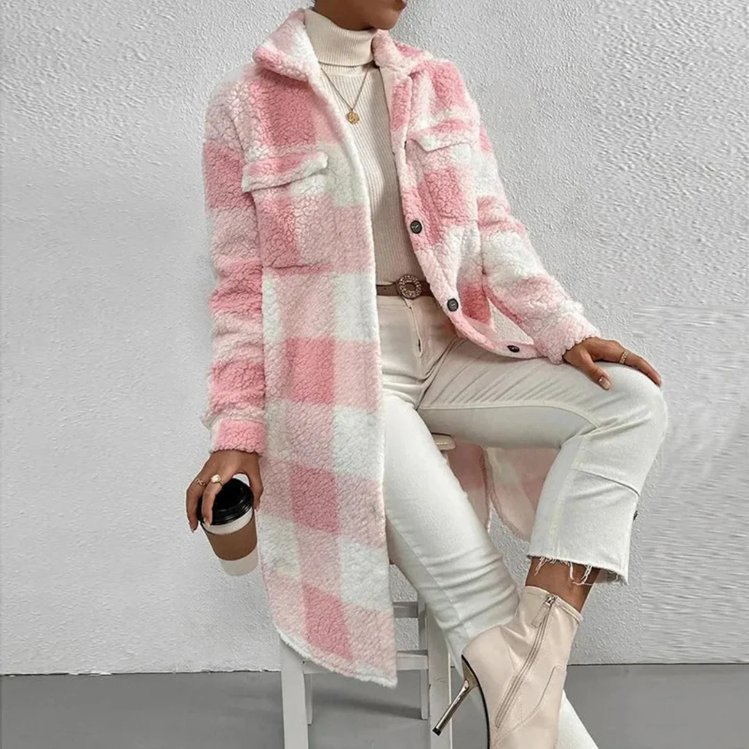 Manteau Tendance Pour Femme | À Carreaux – Image 5