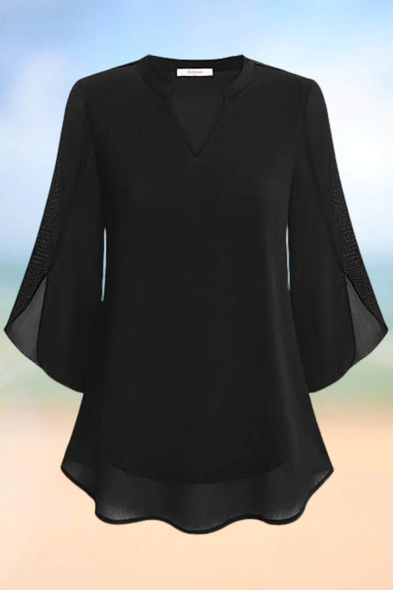 Celeste - Blouse gracieuse avec manches ouvertes – Image 7