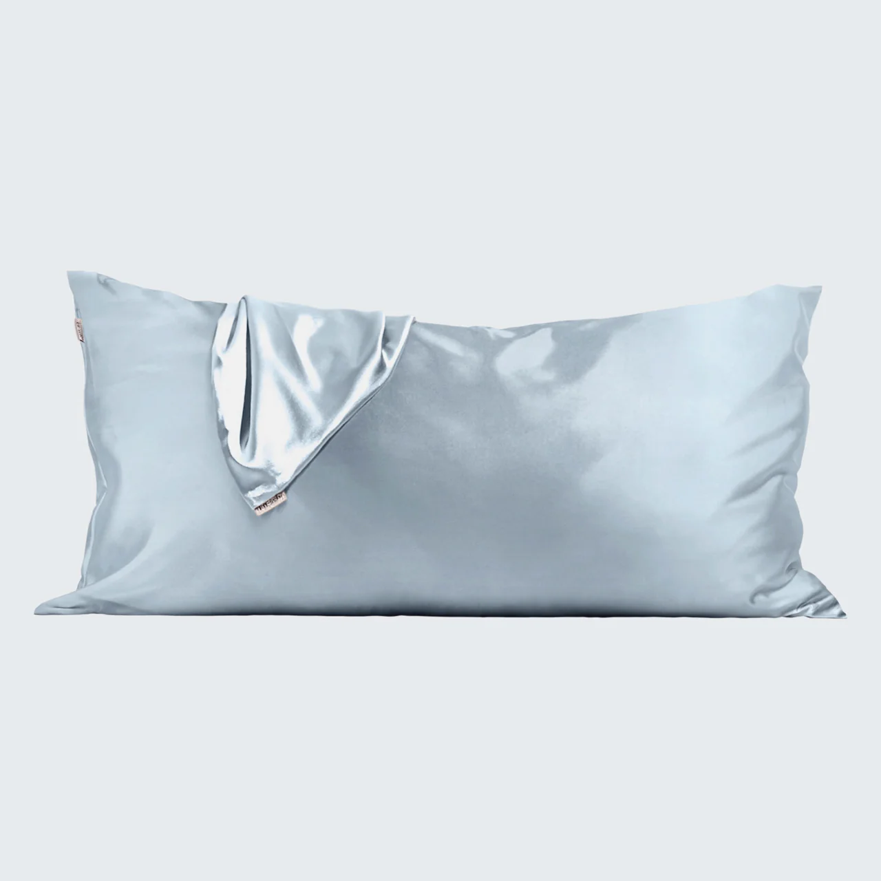 Satin Pillowcase in Haze Blue 2 Pack - King – Image 4