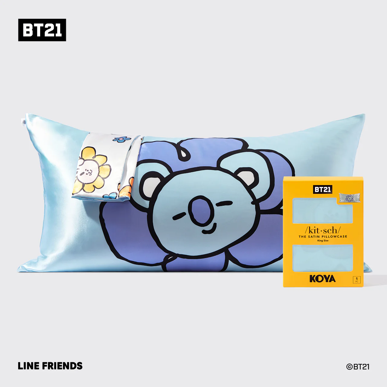 Kitsch x BT21 Satin Pillowcase in KOYA - King