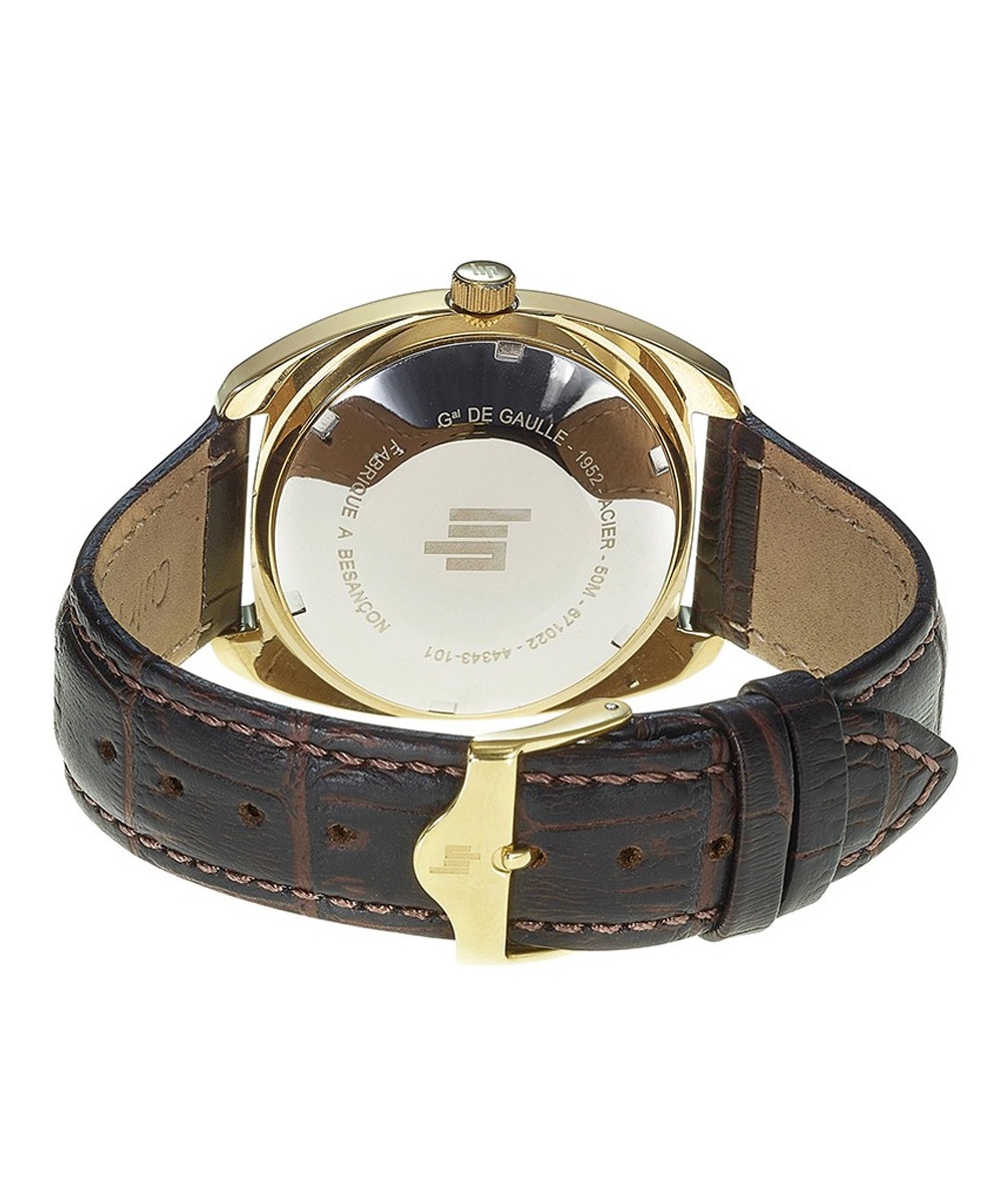 MONTRE LIP GDG 35 MM CUIR MARRON – Image 2
