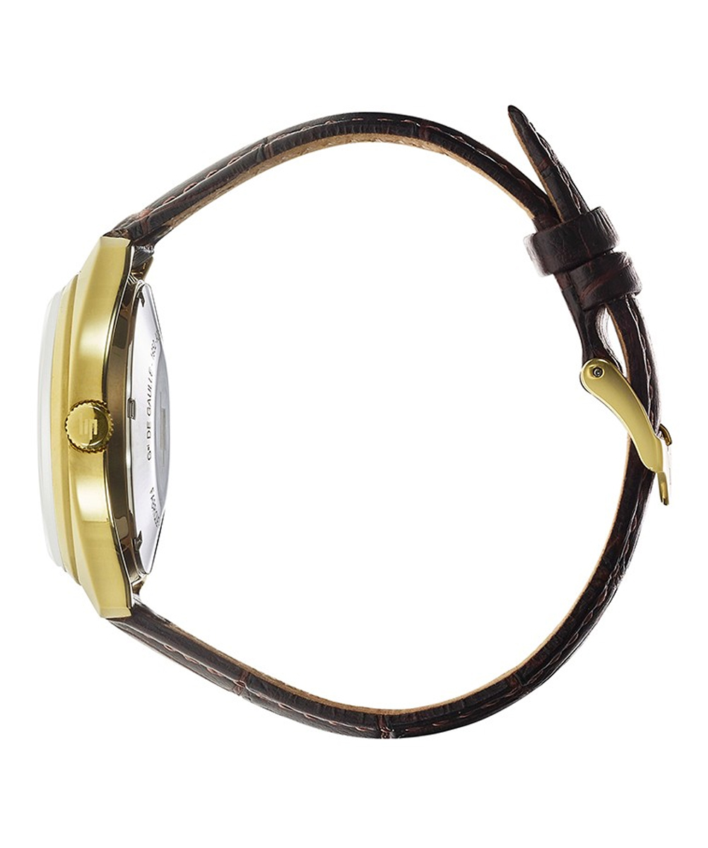 MONTRE LIP GDG 35 MM CUIR MARRON – Image 4