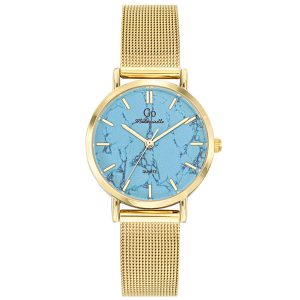 MONTRE GO MADEMOISELLE MÉTAL DORÉ CADRAN BLEU