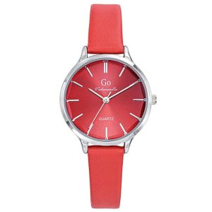 MONTRE GO MADEMOISELLE ROUGE BOITIER ARGENT