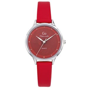 MONTRE GO MADEMOISELLE CUIR ROUGE CADRAN ROUGE