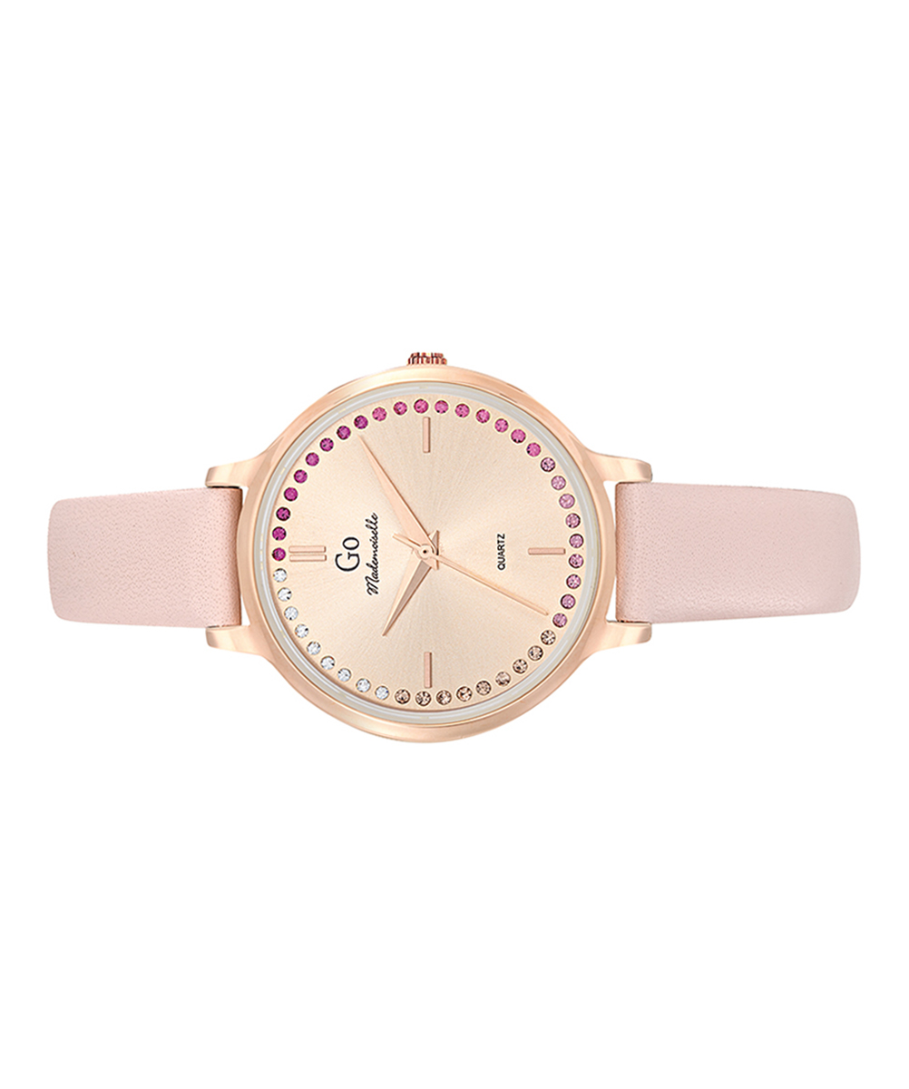 MONTRE GO MADEMOISELLE CUIR ROSE CADRAN ROSE – Image 2