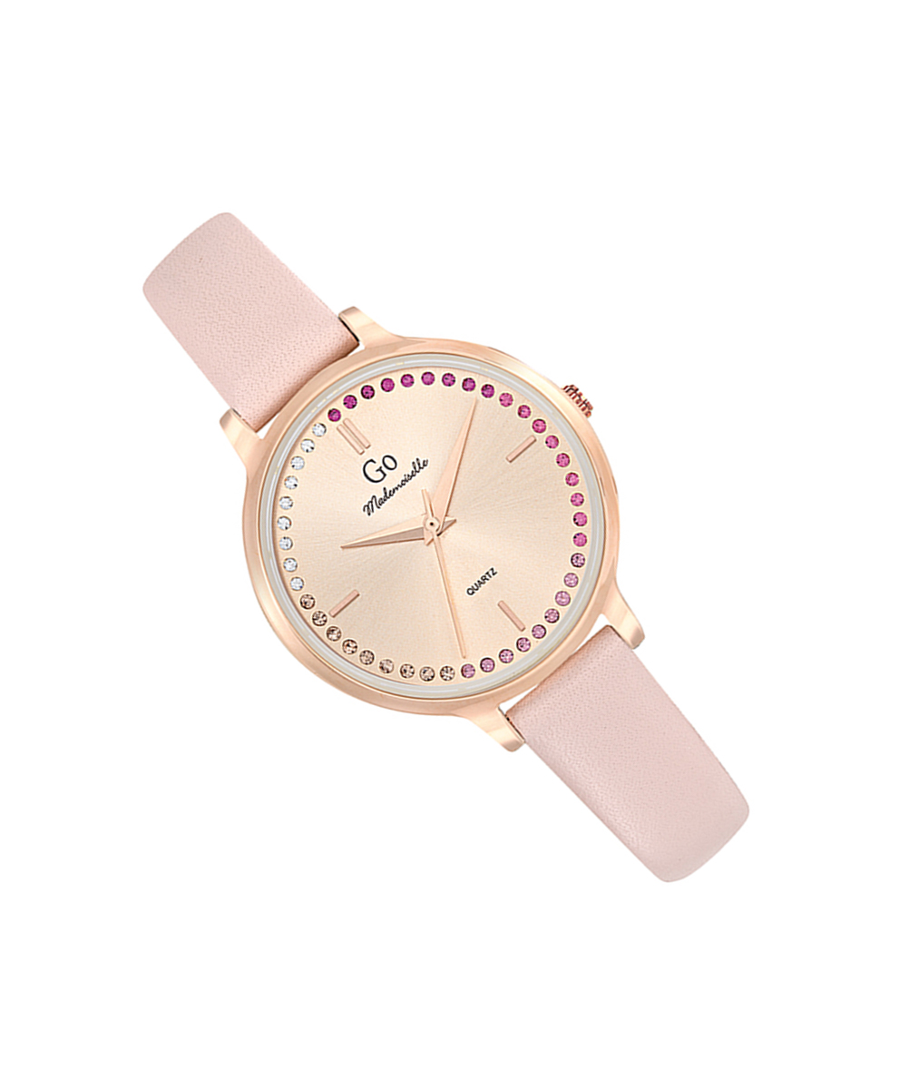 MONTRE GO MADEMOISELLE CUIR ROSE CADRAN ROSE – Image 4