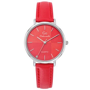 MONTRE GO MADEMOISELLE CUIR ROUGE CADRAN ROUGE