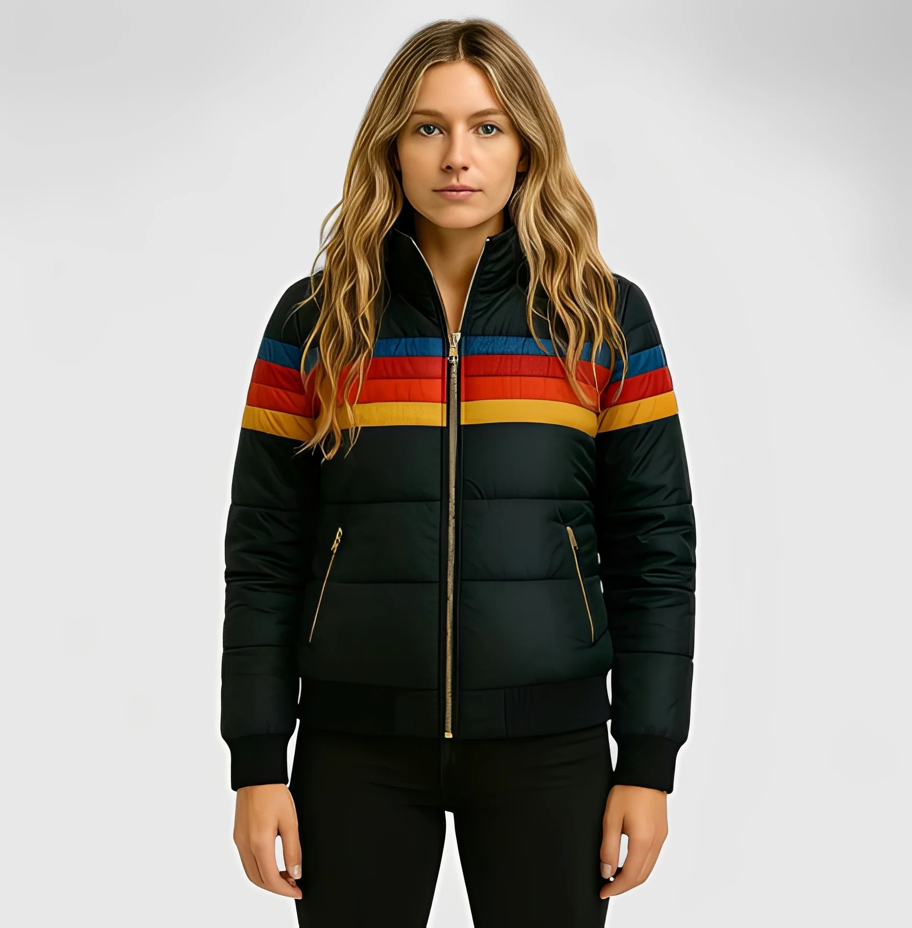 Hesterr - Manteau à capuche en peluche pour femmes