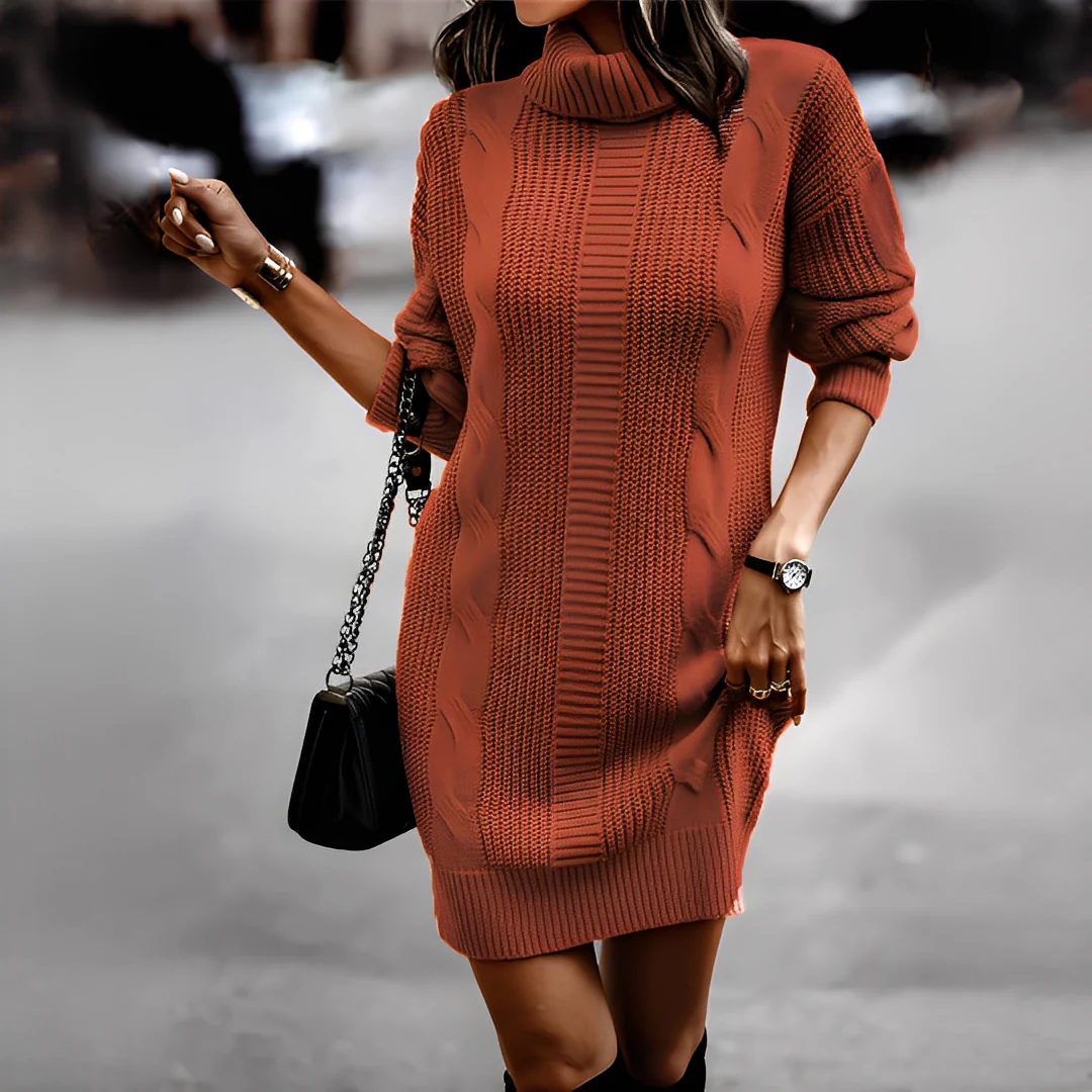 Chenadine - Pull à col roulé douillet pour femme, parfait pour l'hiver – Image 5