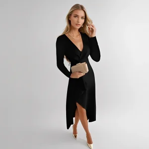 Evangelyn - Robe élégante à manches longues pour femmes