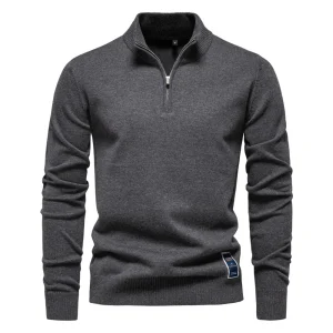 Caelum - Pull en tricot ajusté pour homme