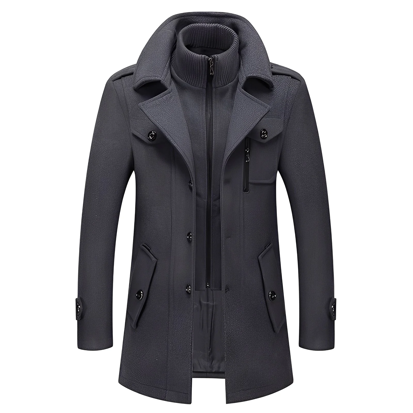 Darius - Manteau en laine chic et chaud pour homme