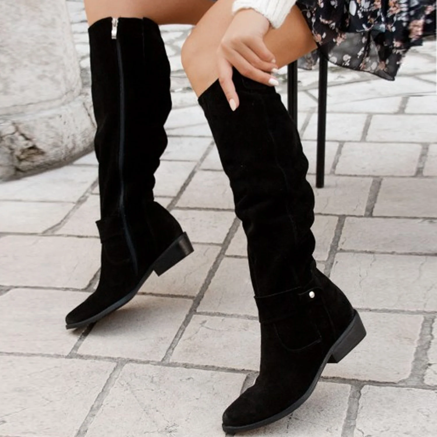 Terina - Bottes casual jusqu'aux genoux pour femmes – Image 5