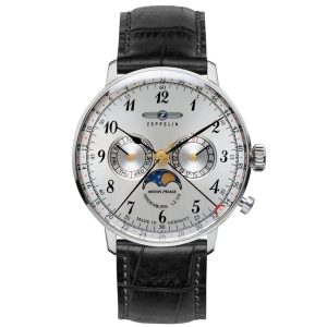 MONTRE ZEPPELIN LZ 129 HINDENBURG MOONPHASE NOIR
