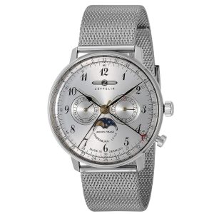 MONTRE ZEPPELIN LZ 129 HINDENBURG MOONPHASE ACIER