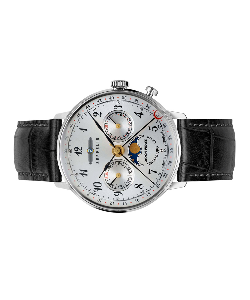 MONTRE ZEPPELIN LZ 129 HINDENBURG MOONPHASE FEMME NOIR – Image 2