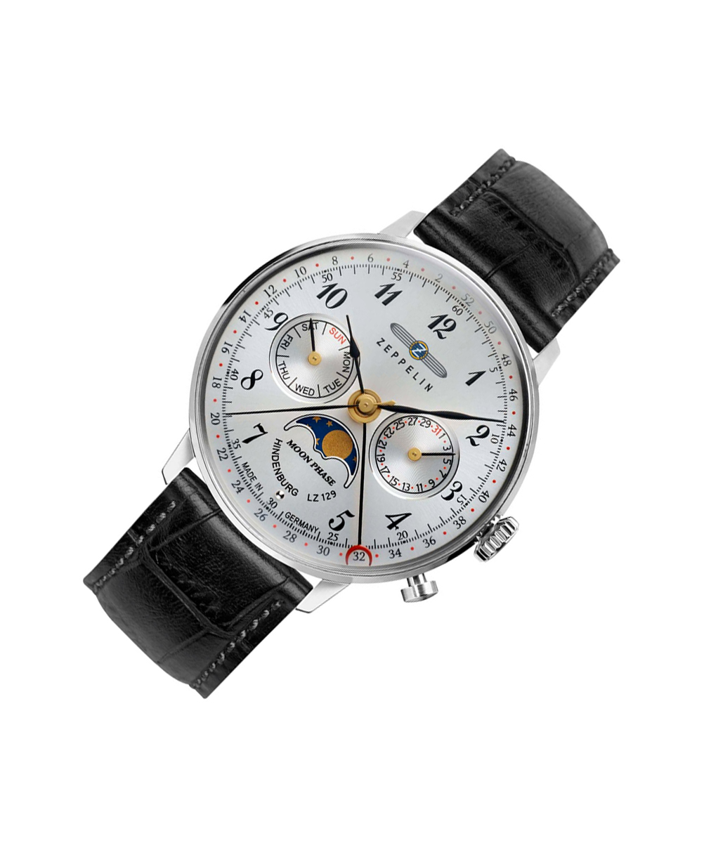 MONTRE ZEPPELIN LZ 129 HINDENBURG MOONPHASE FEMME NOIR – Image 3