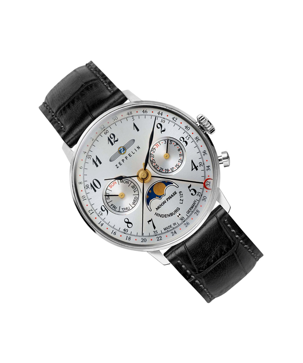 MONTRE ZEPPELIN LZ 129 HINDENBURG MOONPHASE FEMME NOIR – Image 4