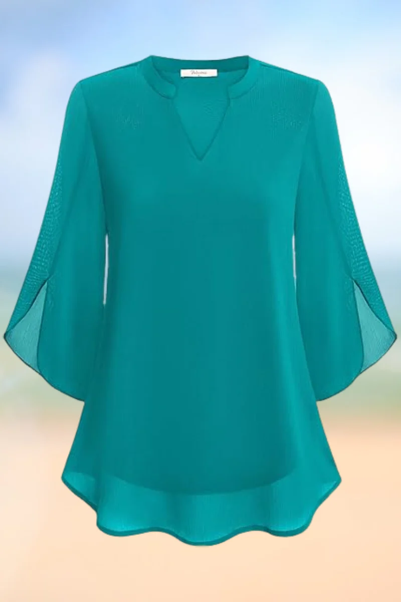 Celeste - Blouse gracieuse avec manches ouvertes – Image 8