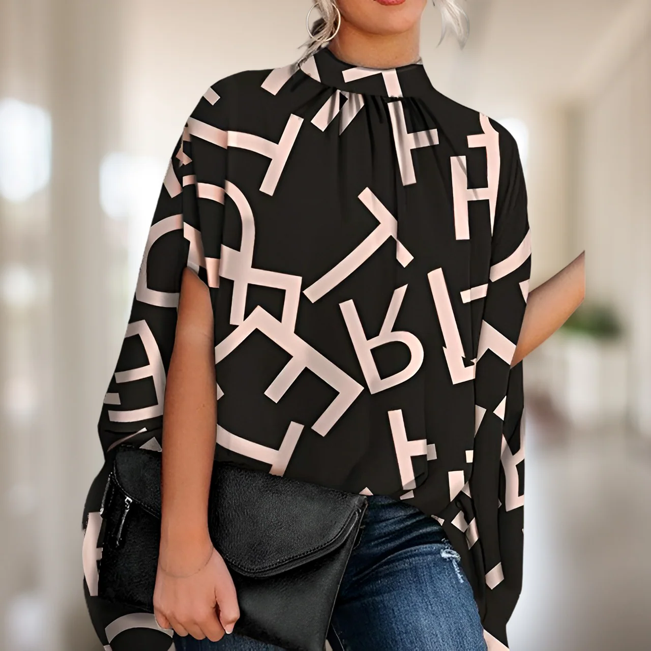 Zara - Blouse chic pour femmes style évasé – Image 3