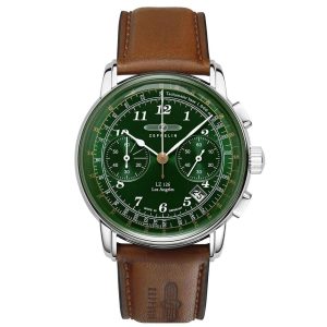MONTRE ZEPPELIN LZ126 LOS ANGELES CHRONOGRAPHE VERT