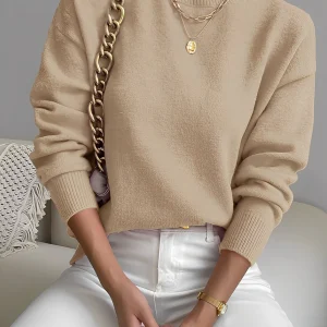 Roxana - Pull en maille chic avec col mi-haut pour femmes