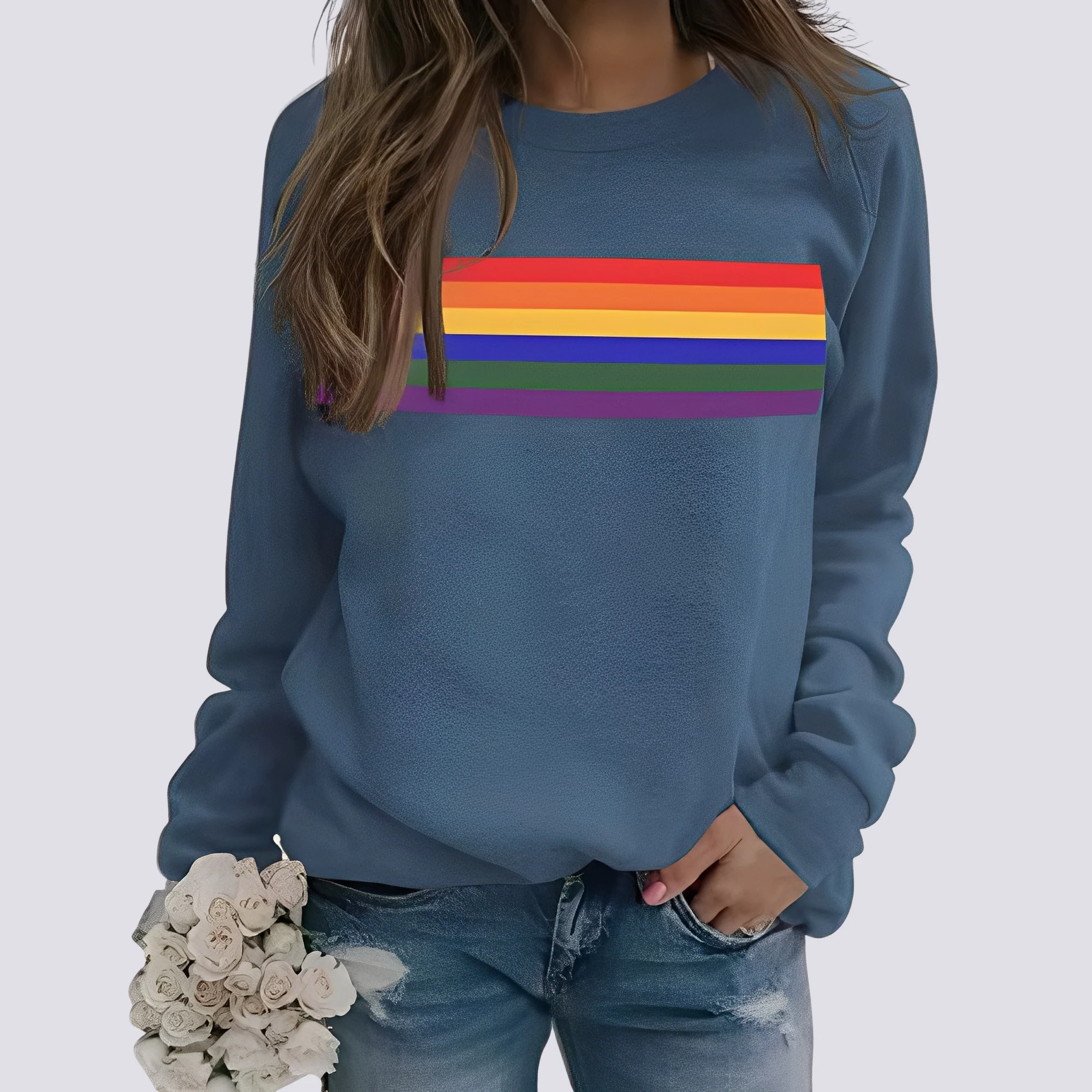 Roseann - Pull chic avec motif coloré pour femmes – Image 7