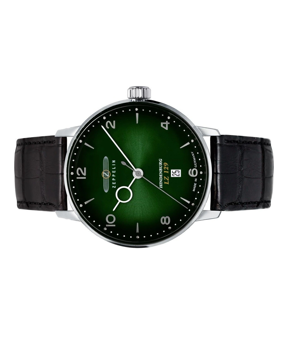 MONTRE ZEPPELIN LZ 129 HINDENBURG HOMME CUIR NOIR – Image 2