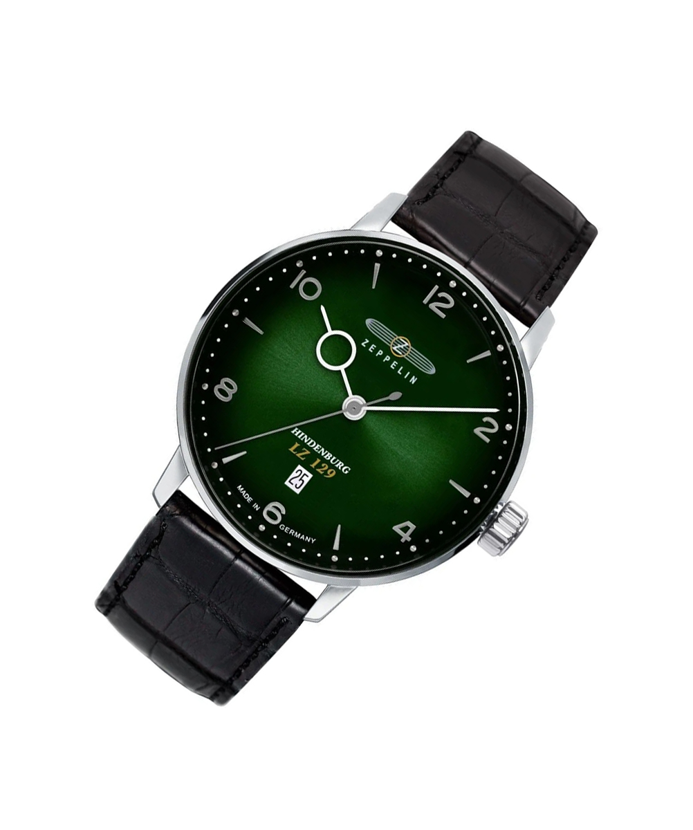 MONTRE ZEPPELIN LZ 129 HINDENBURG HOMME CUIR NOIR – Image 3