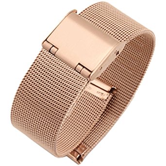 BRACELET MAILLE MILANAISE FINE OR ROSE – Image 5