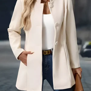 Cornélie - Manteau d'hiver chaud avec boutons pour femmes