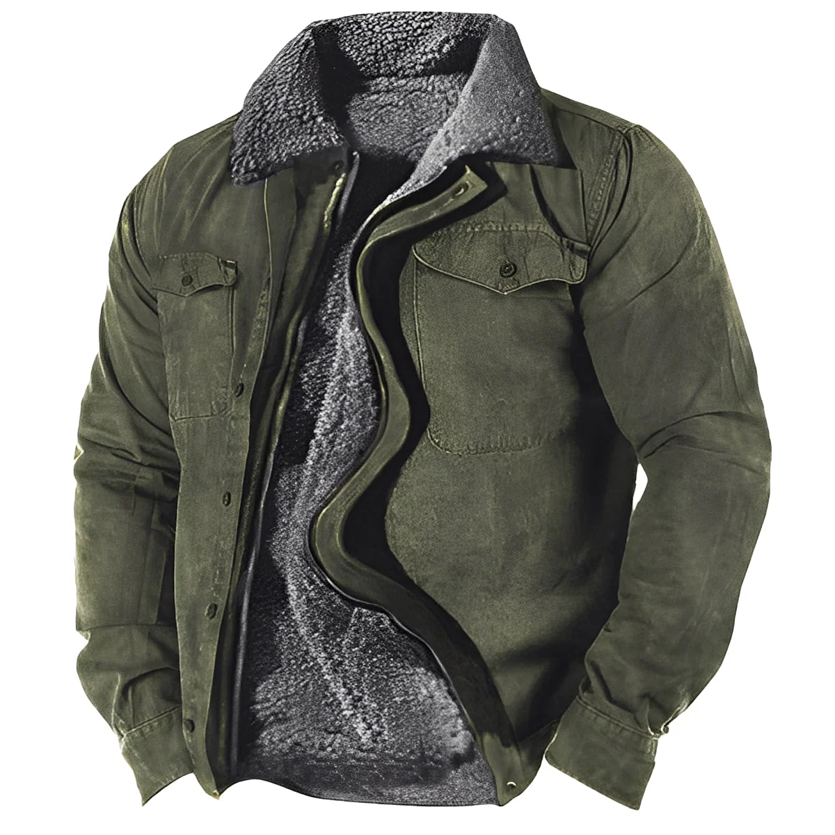 Hubert - Blouson Classique avec Doublure Sherpa pour Hommes – Image 2