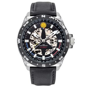 MONTRE PATROUILLE DE FRANCE ATHOS 8 CUIR NOIR