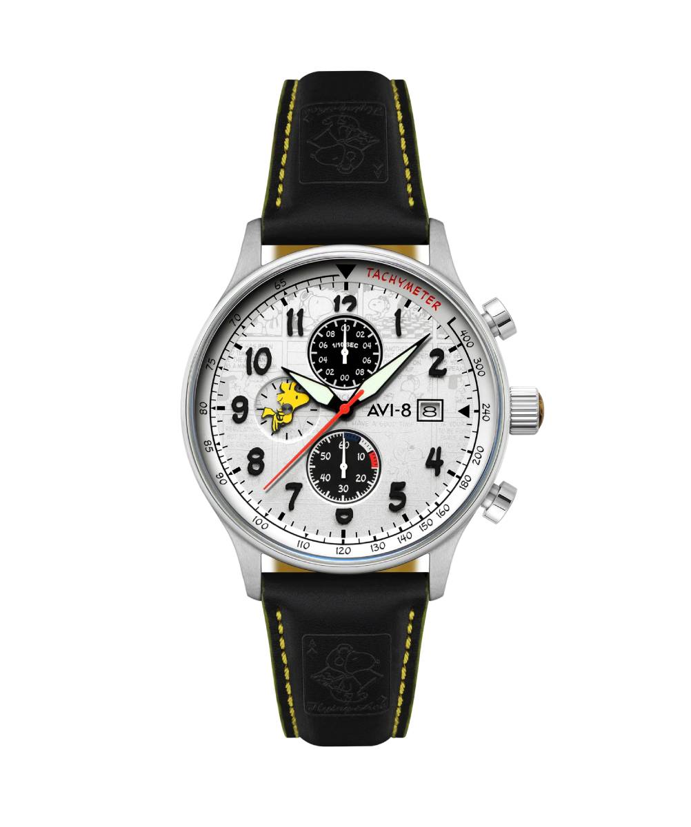MONTRE AVI-8 PEANUTS SNOOPY FLYING ACE EDITION LIMITEE BLANC
