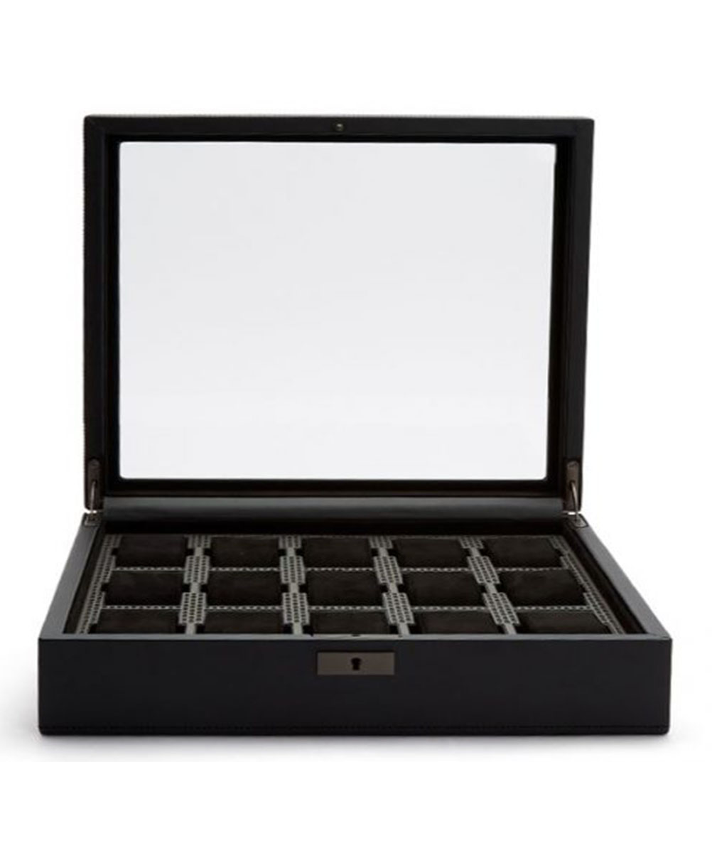 WOLF AXIS BOITE A MONTRE 15 PIECES NOIR – Image 3