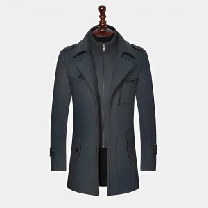 Kelvin - Manteau d'hiver chaud en laine pour homme