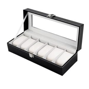 DUVERNET BOÎTE À MONTRE NOIR 6 SLOTS