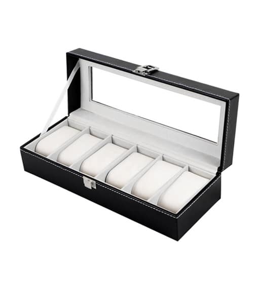 DUVERNET BOÎTE À MONTRE NOIR 6 SLOTS