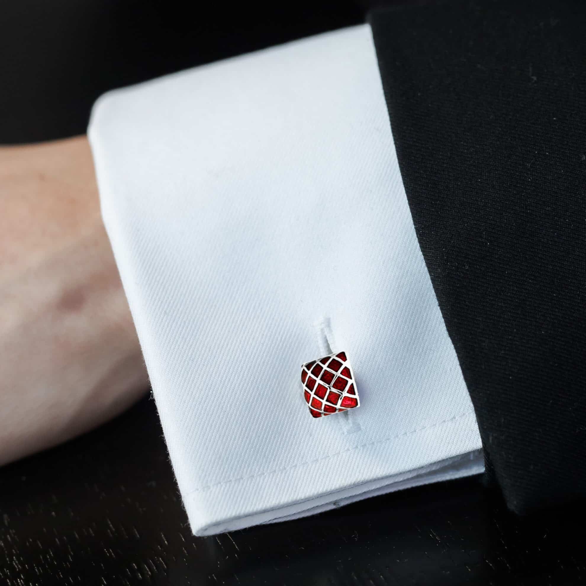 BOUTON DE MANCHETTE ROUGE – Image 3