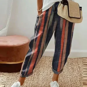 Burga – Pantalon en lin chic pour femmes