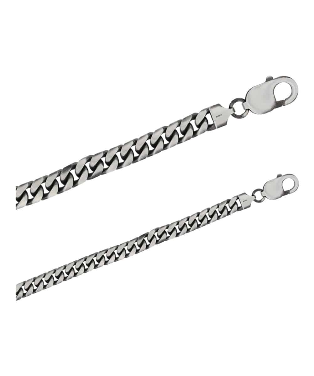 BRACELET XAVIER HOMME MAILLE GOURMETTE EN ARGENT