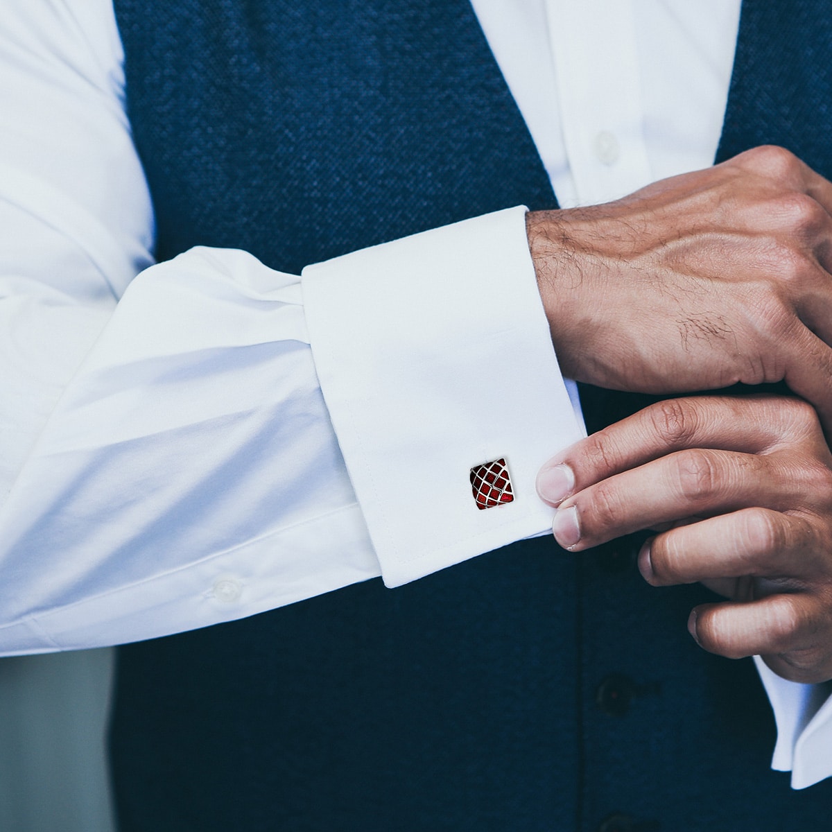 BOUTON DE MANCHETTE ROUGE – Image 7