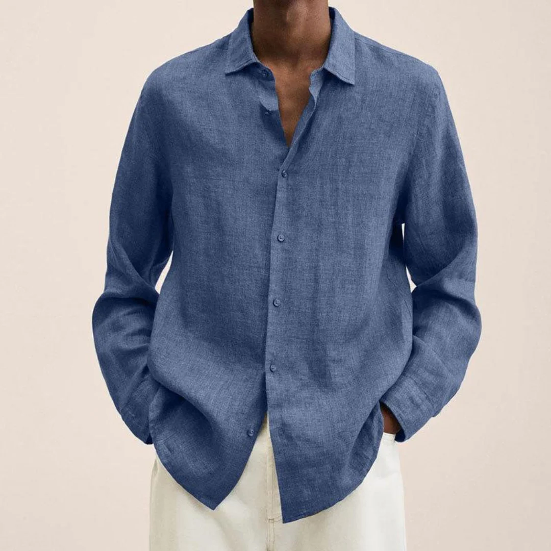 Chemise Coupe Ample Pour Hommes | Manche Longue – Image 7