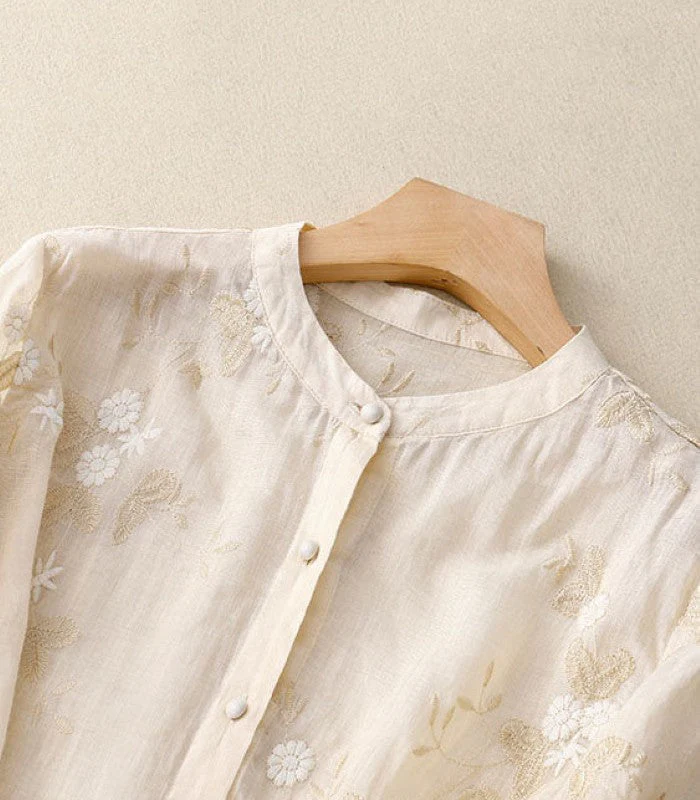 Eloise - Blouse élégante avec broderie raffinée – Image 6