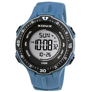 MONTRE XONIX NUMERIQUE EN CAOUTCHOUC BLEU