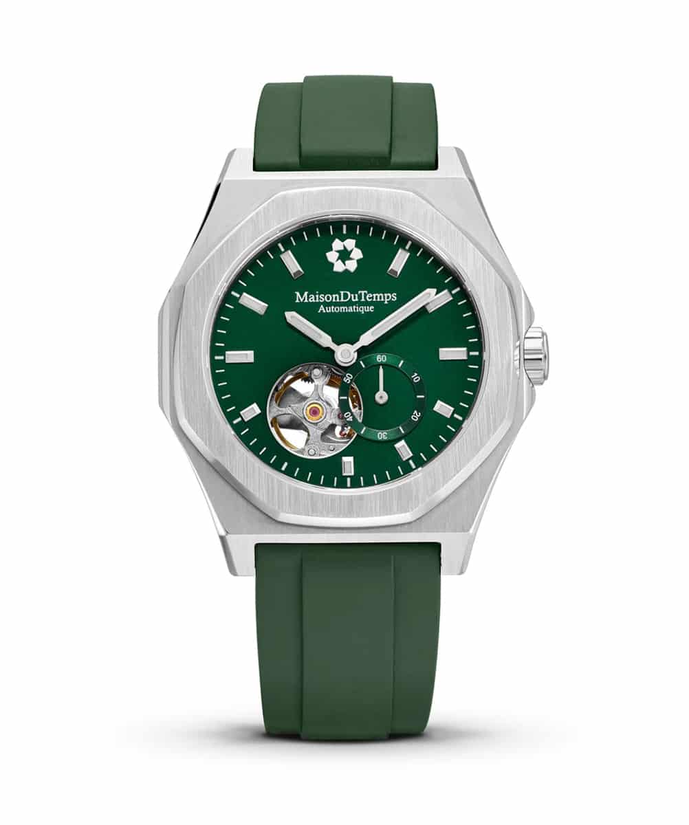 MONTRE MAISON DU TEMPS MTDELTA VERT CAOUTCHOUC VERT