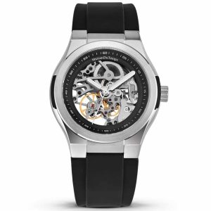 MONTRE MAISON DU TEMPS MTEPSILON SKELETON SILICONE NOIR
